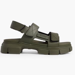 Ganni green sandals EU40 NWT